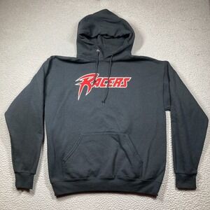 Akron Racers Hoodie Adult Large Black‎ Pullover Sweatshirt Fastpitch Softball